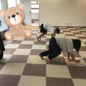 ≪クマさんのフープ渡り≫