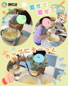 多賀教室～カップケーキを作ったよ～の様子（2）